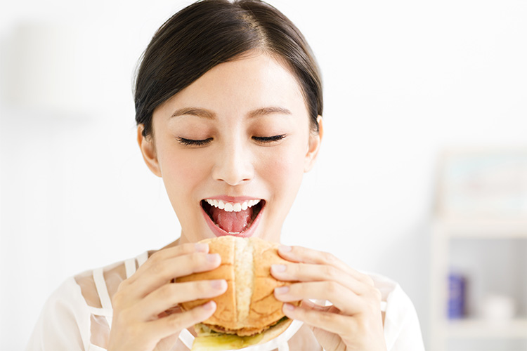 取り外して、食事ができる